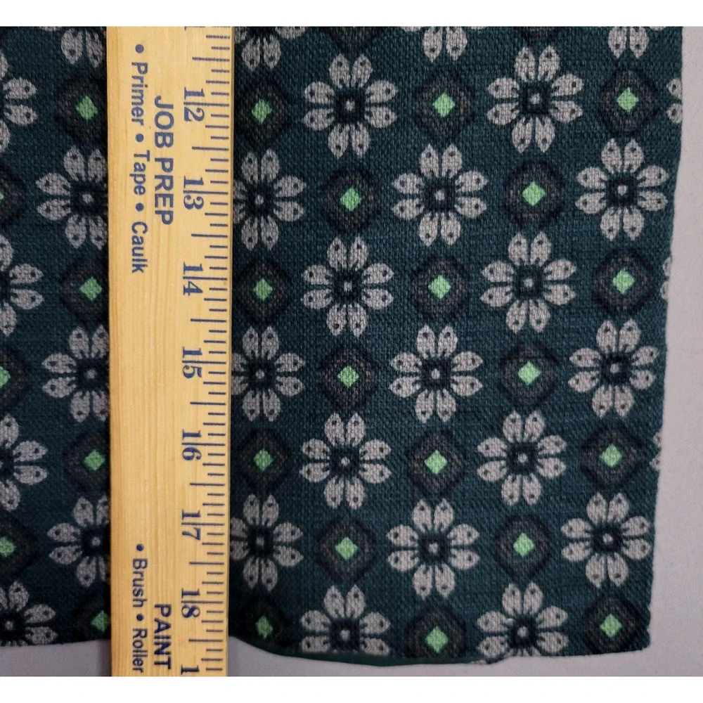 LOFT‎ Outlet Pencil Skirt Womens 14P Petite Textured Floral Zipper Casual Career